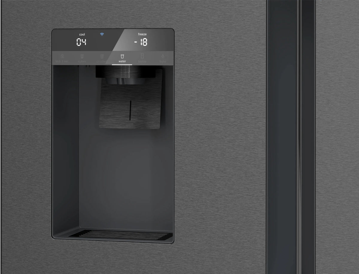 Siemens iQ700 Multi Door American Fridge Freezer 183 x 90.5 cm Brushed black steel antiFingerprint, Total noFrost KF96DPXEA