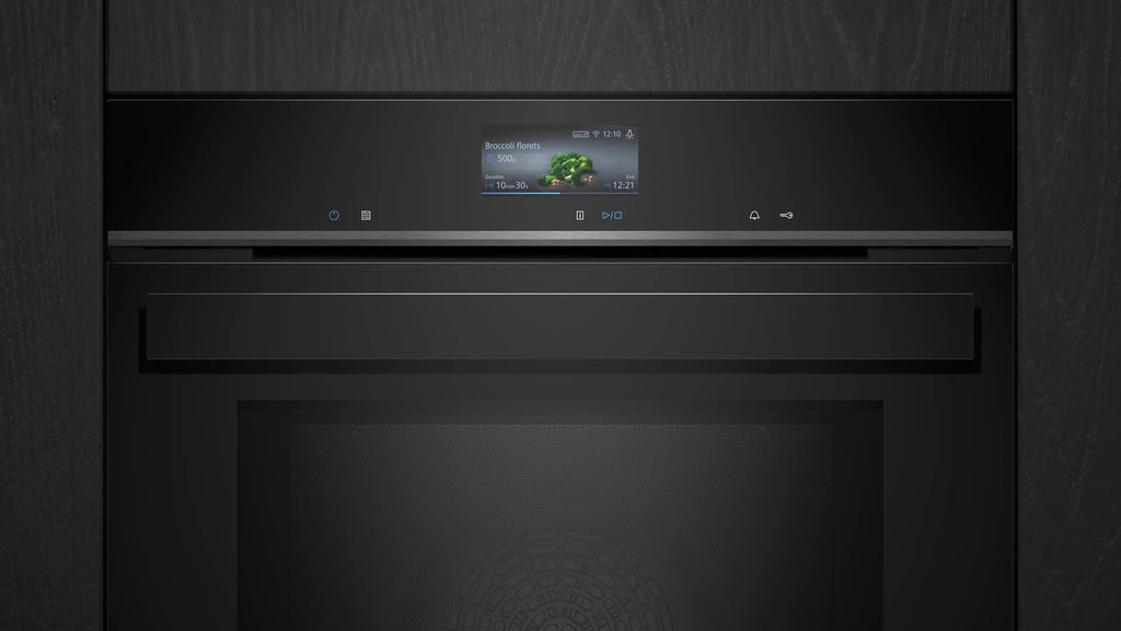 Siemens iQ700 Built-in oven with microwave function 60 x 60 cm Black HM976GMB1B