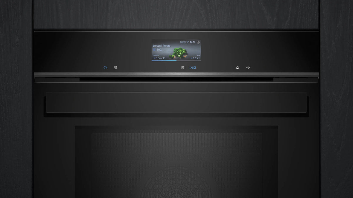Siemens iQ700 Built-in oven with microwave function 60 x 60 cm Black HM976GMB1B