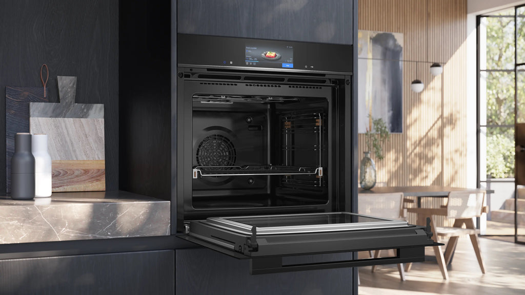 Siemens iQ700 Built-in oven with microwave function 60 x 60 cm Black HM778GMB1B