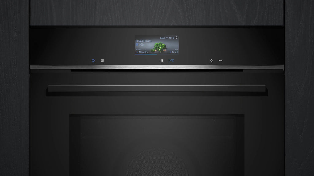 Siemens iQ700 Built-in oven with microwave function 60 x 60 cm Black HM776G1B1B
