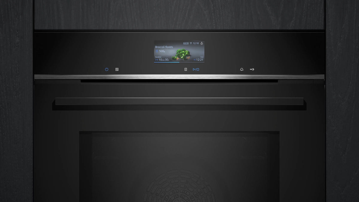 Siemens iQ700 Built-in oven with microwave function 60 x 60 cm Black HM776G1B1B