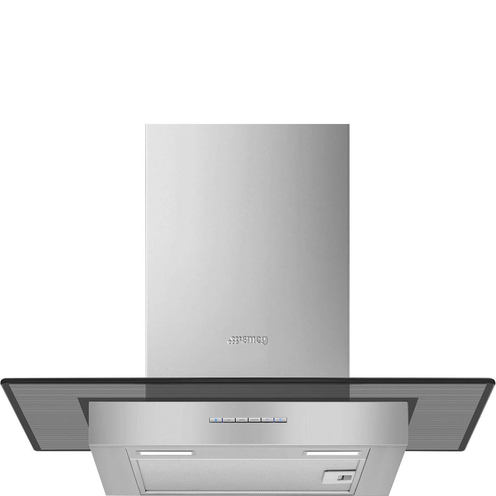 Universal Chimney Cooker Hood, Stainless Steel and Glass
