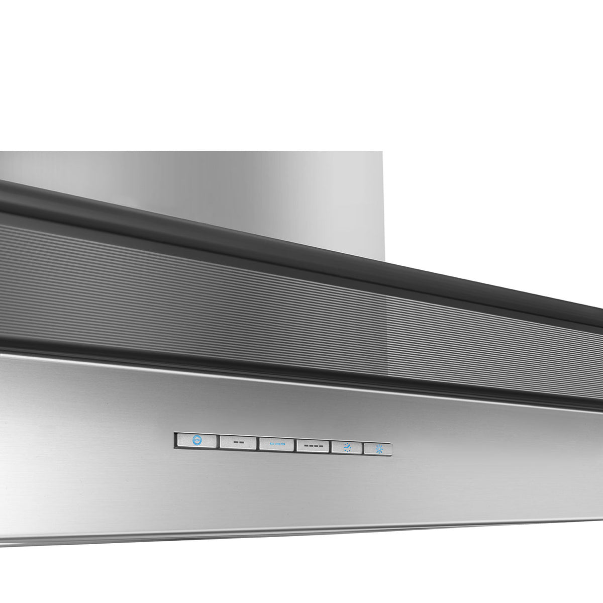 Universal Chimney Cooker Hood, Stainless Steel and Glass