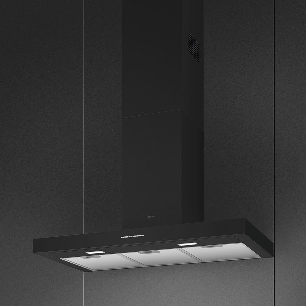 Universal Chimney Cooker Hood, Matte Black