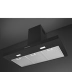 Universal Chimney Cooker Hood, Matte Black