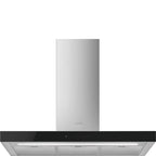 Universal Chimney Cooker Hood, Stainless Steel and Glass