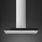 Universal Chimney Cooker Hood, Stainless Steel and Glass
