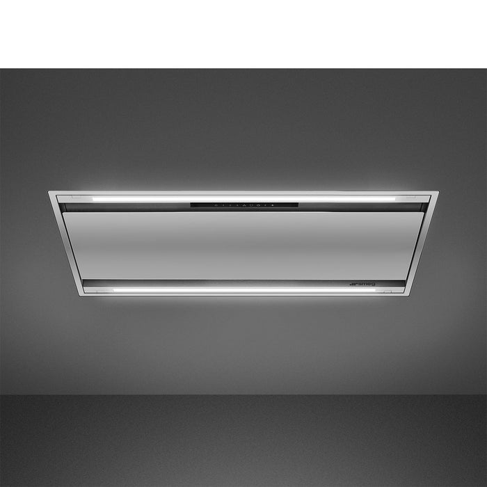 90 cm Universal Ceiling Cooker Hood, Stainless steel
