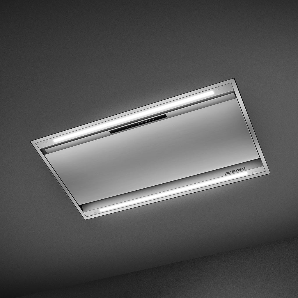 90 cm Universal Ceiling Cooker Hood, Stainless steel