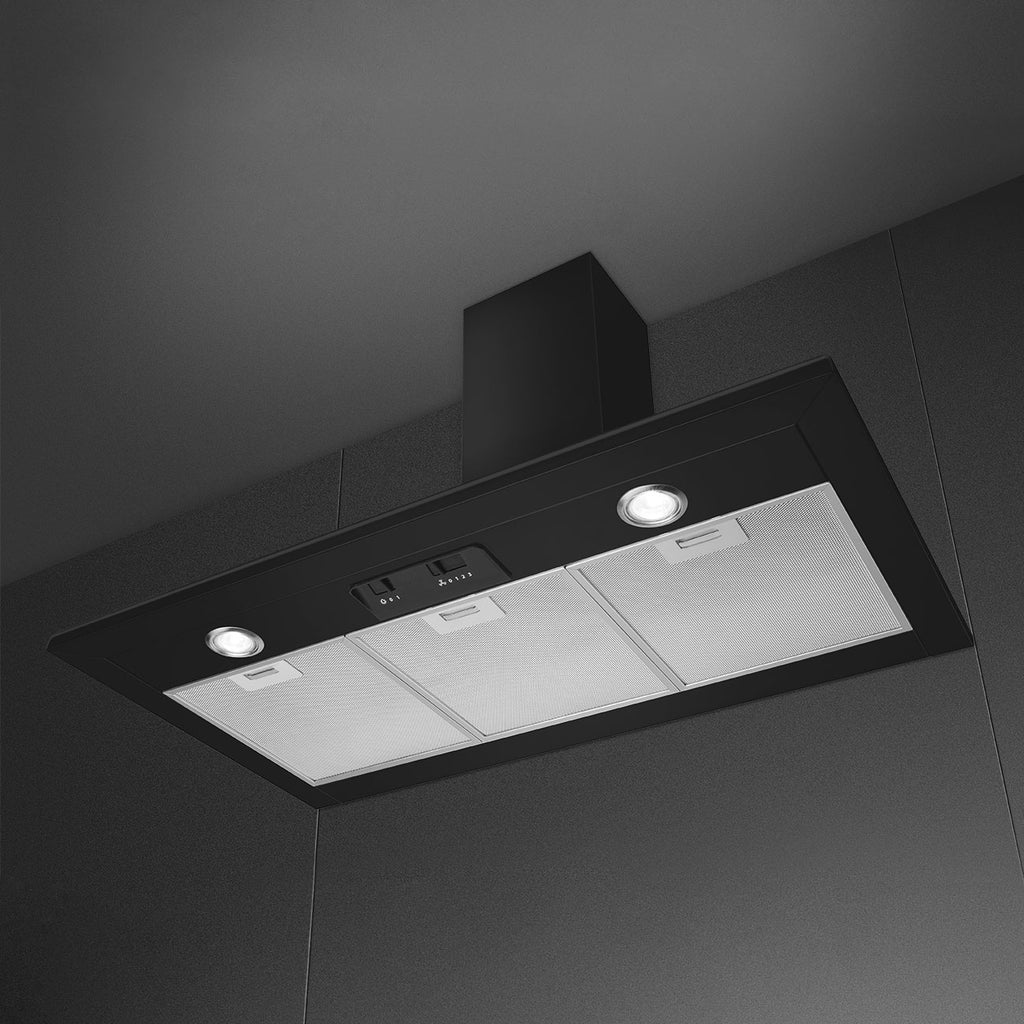 Victoria Chimney Cooker Hood, Matte Black