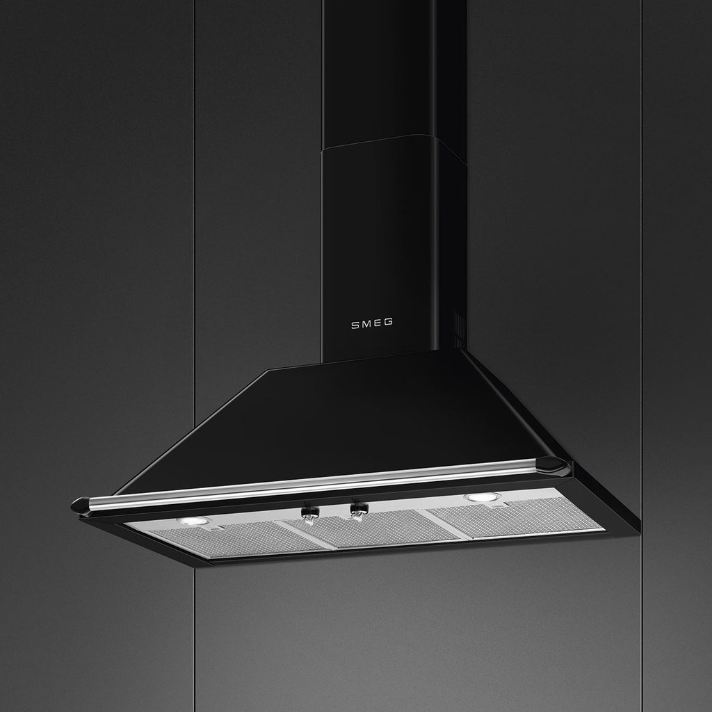 Victoria Chimney Cooker Hood, Black