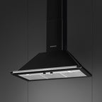 Victoria Chimney Cooker Hood, Black