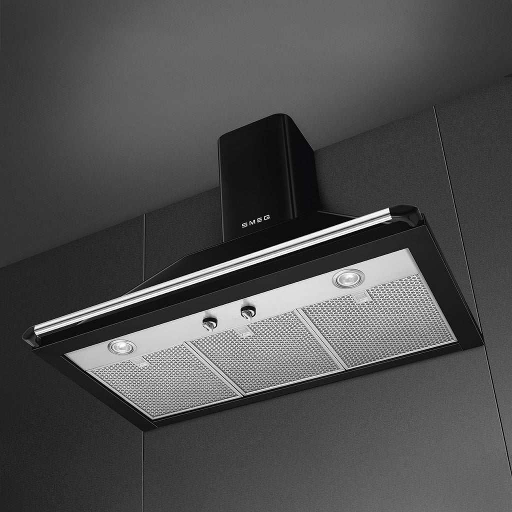 Victoria Chimney Cooker Hood, Black