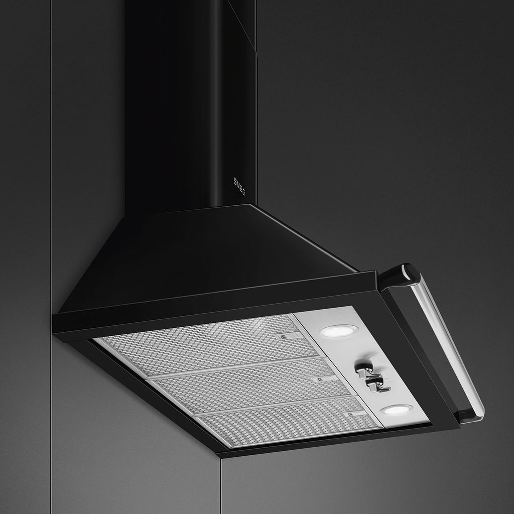 Victoria Chimney Cooker Hood, Black