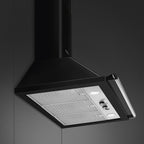 Victoria Chimney Cooker Hood, Black
