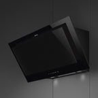 Linea Chimney Cooker Hood, Black
