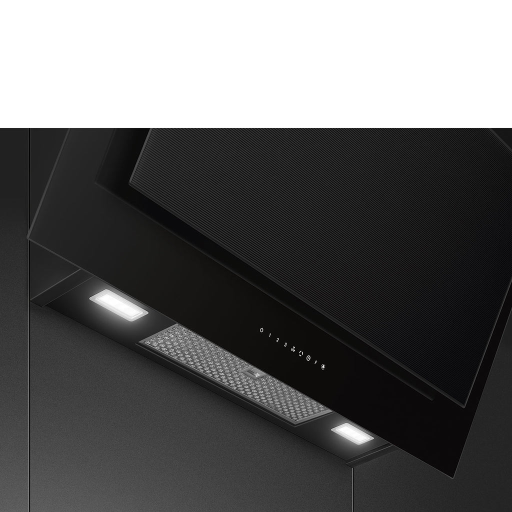 Linea Chimney Cooker Hood, Black