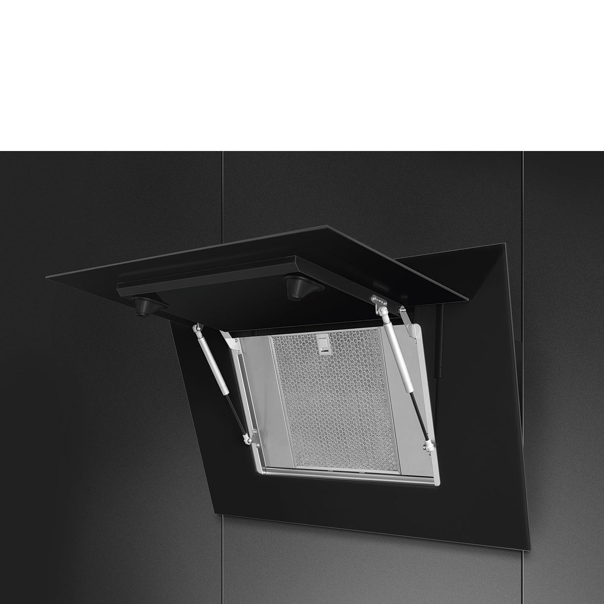 Linea Chimney Cooker Hood, Black
