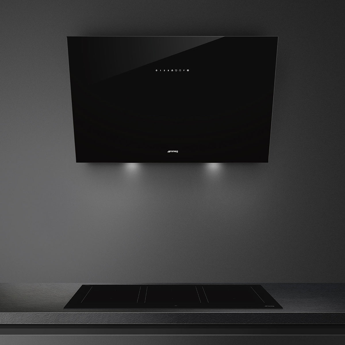 Universal Chimney Cooker Hood, Black