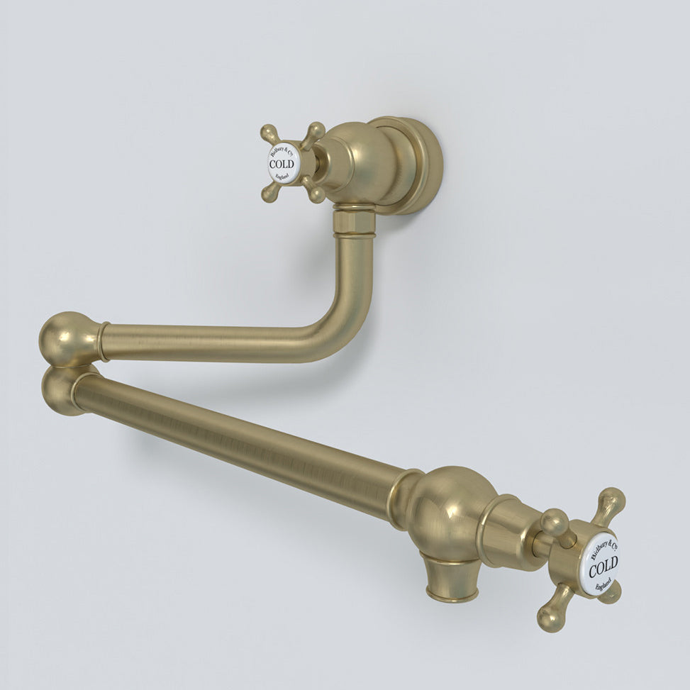Bidbury & Co Oakridge Pot Filler — Old English Brass