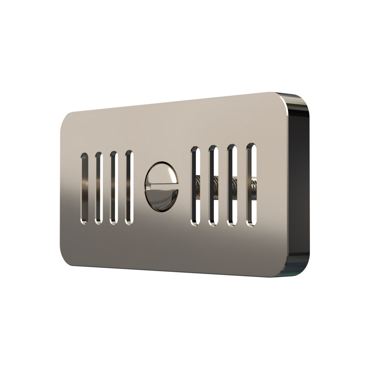 Bidbury & Co Rectangular Overflow — Polished Nickel