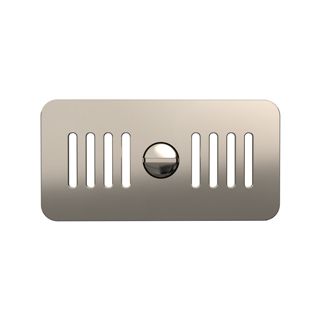 Bidbury & Co Rectangular Overflow — Polished Nickel