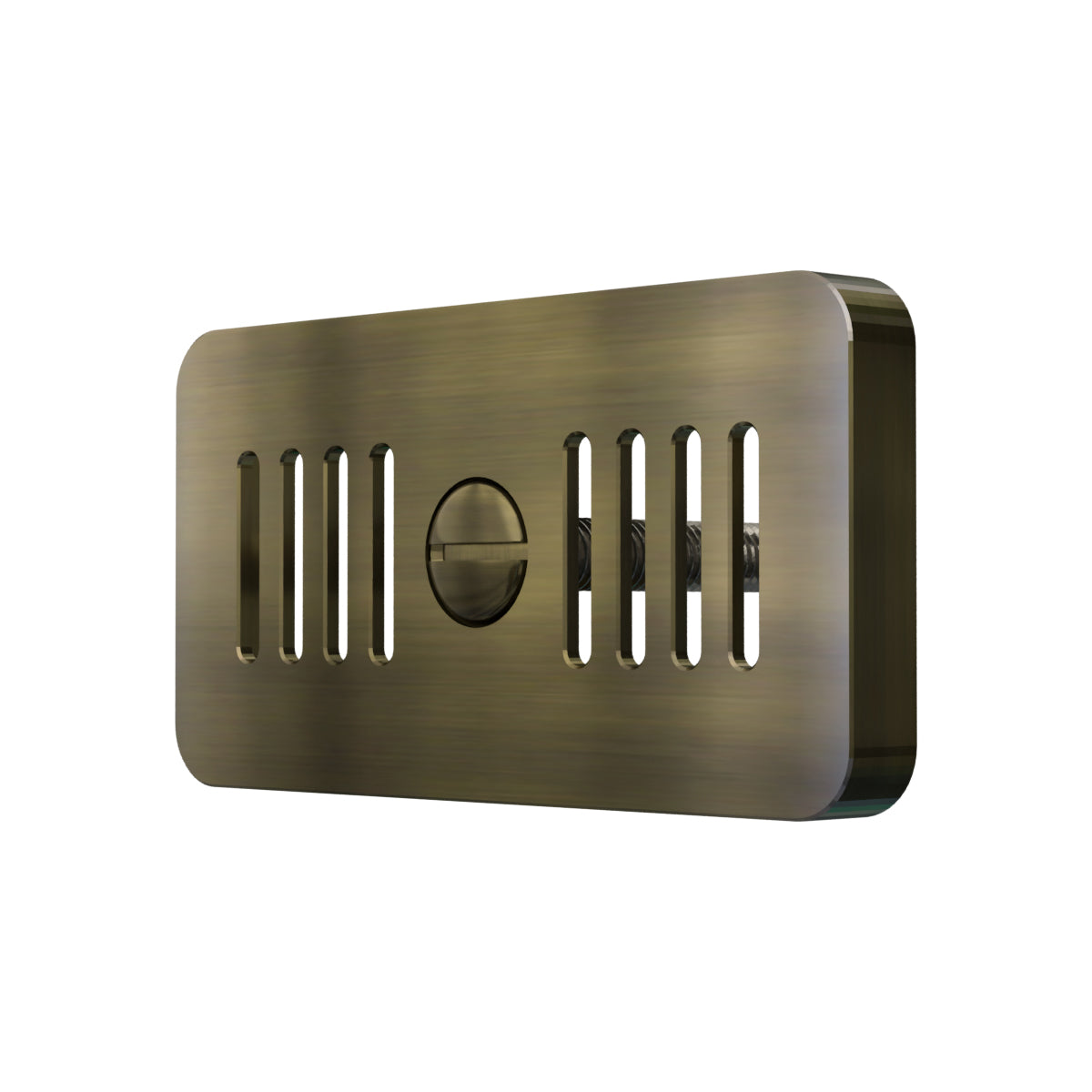 Bidbury & Co Rectangular Overflow — Patinated Brass