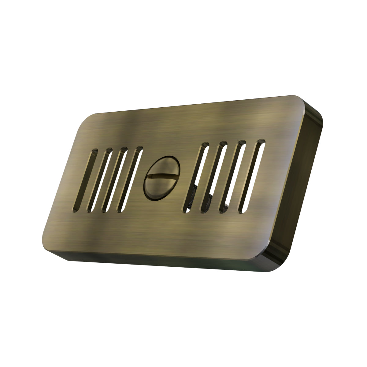 Bidbury & Co Rectangular Overflow — Patinated Brass