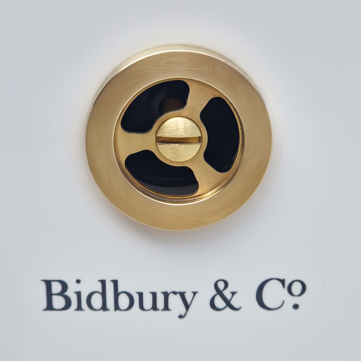 Bidbury & Co Round Overflow — Old English Brass