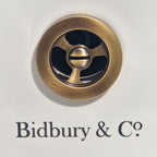 Bidbury & Co Round Overflow — Patinated Brass