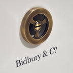 Bidbury & Co Round Overflow — Patinated Brass