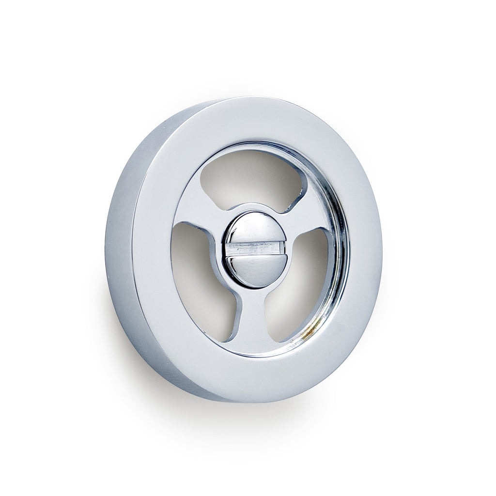 Bidbury & Co Round Overflow — Chrome