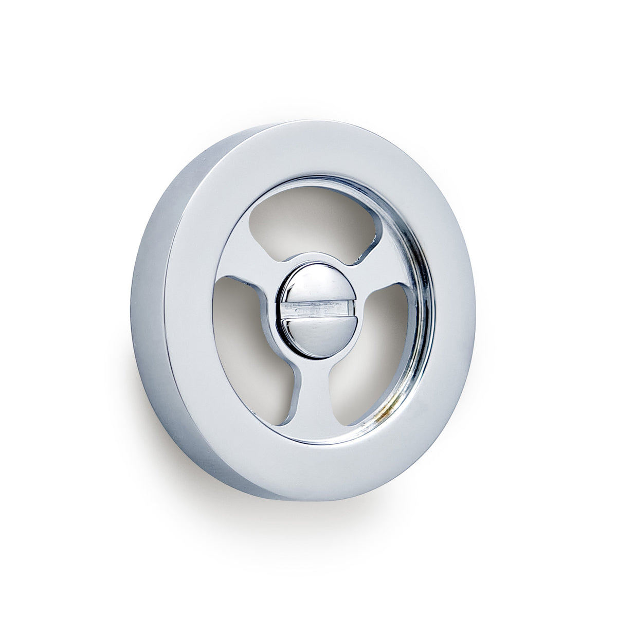 Bidbury & Co Round Overflow — Chrome