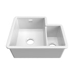 Bidbury & Co Ryeford Ceramic 1.5 Bowl Undermount/Inset Sink — White