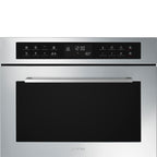 Cucina 45cm Compact Built-In Oven & Microwave, Stainless steel