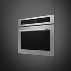 Cucina 45cm Compact Built-In Oven & Microwave, Stainless steel