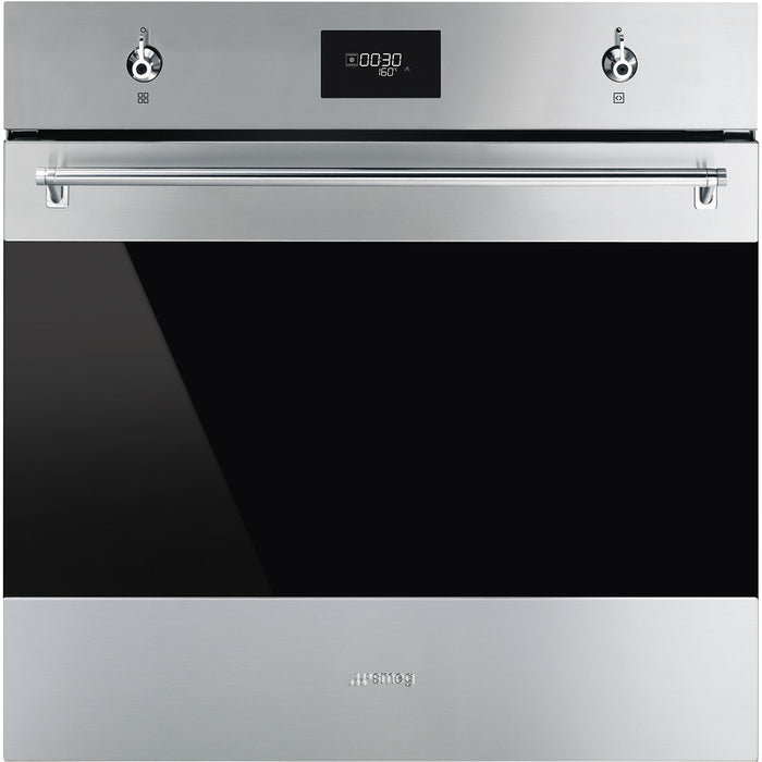 Classic 60cm Built-In Single Oven, Stainless steel