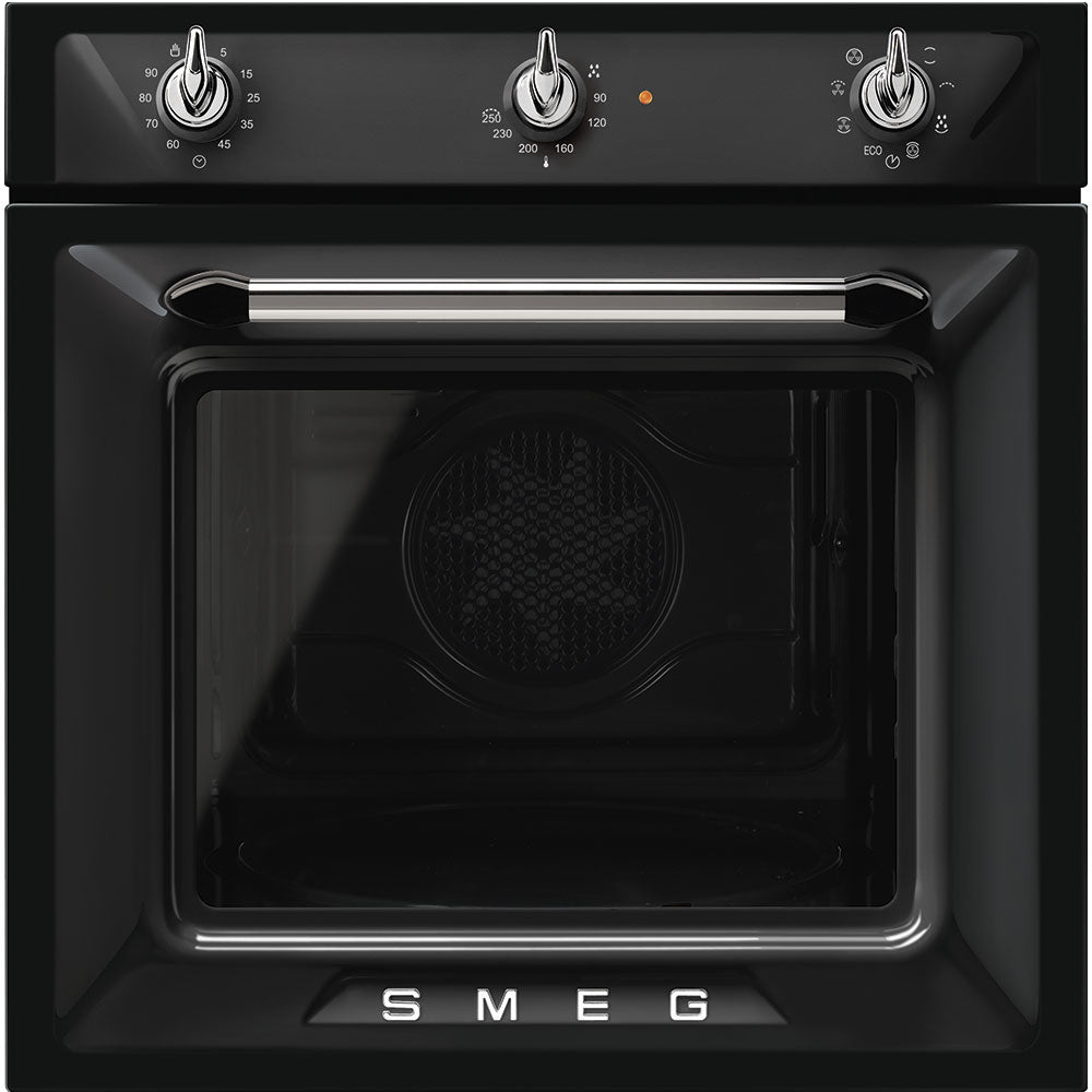Victoria 60cm Built-In Single Oven, Black