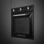 Victoria 60cm Built-In Single Oven, Black