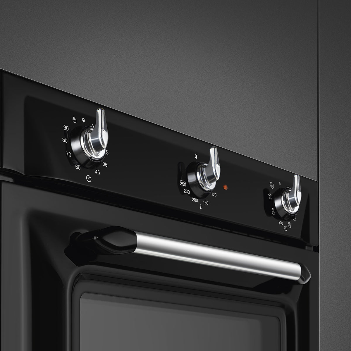 Victoria 60cm Built-In Single Oven, Black