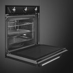 Victoria 60cm Built-In Single Oven, Black