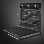 Victoria 60cm Built-In Single Oven, Black