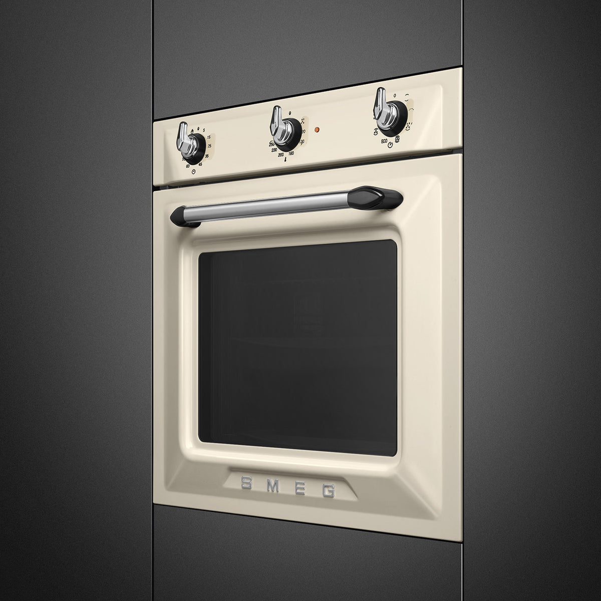 Victoria 60cm Built-In Single Oven, Cream