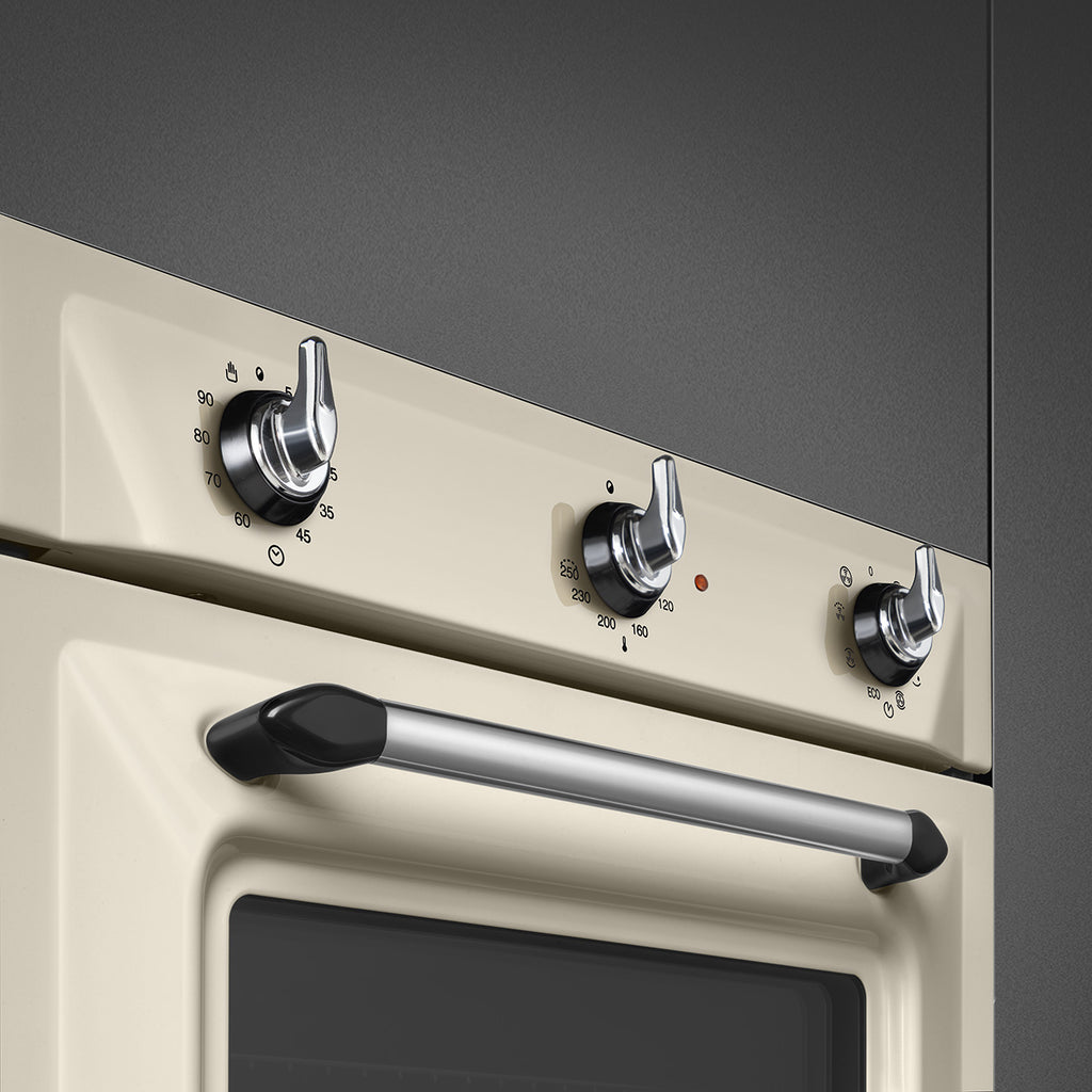 Victoria 60cm Built-In Single Oven, Cream