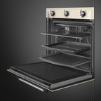 Victoria 60cm Built-In Single Oven, Cream