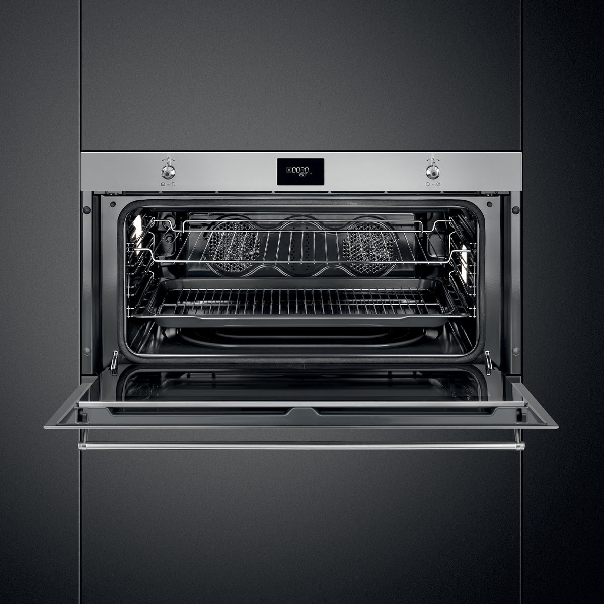 Classic Built-In 90cm Single Ovens (Reduced-Height) Pyrolytic Self Cleaning Single Oven