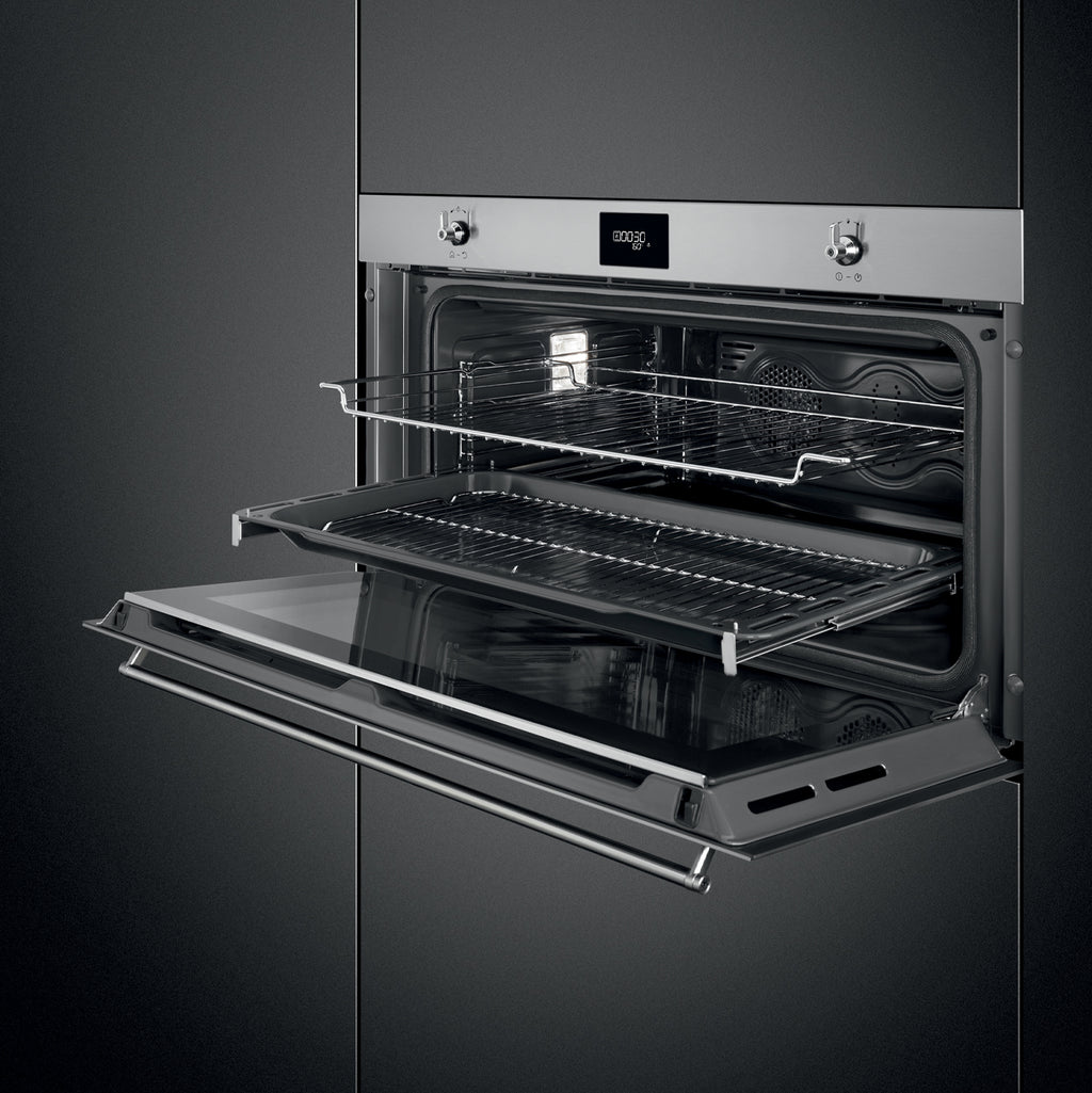 Classic Built-In 90cm Single Ovens (Reduced-Height) Pyrolytic Self Cleaning Single Oven