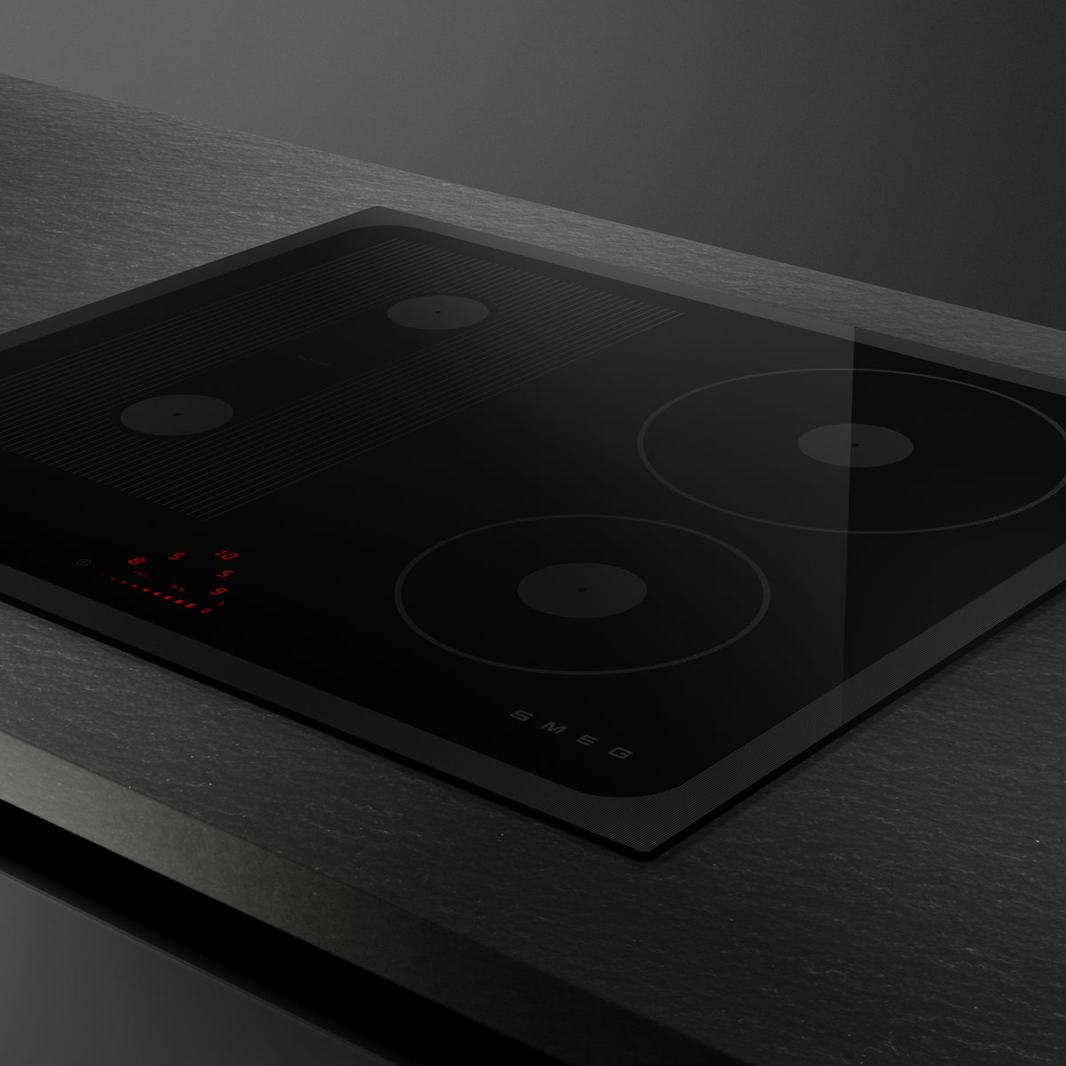 60 cm Musa Induction Hob, Black Glass