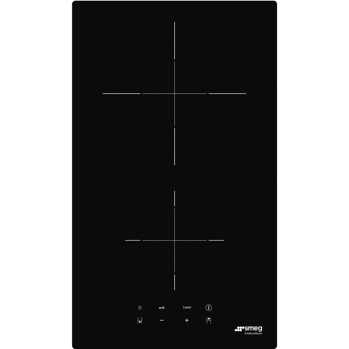 30 cm Universal Induction Hob, Black Glass